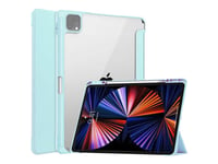 Coreparts - Vikbart Fodral För Surfplatta - Tri-Fold, Built-In S Pen Holder, Auto-Wake Function - Termoplastisk Polyuretan (Tpu) - Transparent, Sky Could Blue - 12.9" - För Apple 12.9-Inch Ipad Pro (5:E Generation)