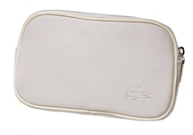LACOSTE COSMETICS MakeUp Bag Pouch Vintage L62 Classic Slg 11 Pearl Grey NEW
