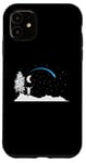 iPhone 11 falling Star with Moon in the Sky Case