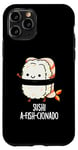 Coque pour iPhone 11 Pro Jeu de mots amusant Sushi A-Fish-Cionado