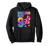 Rolling Into 9 years Let's Roll I'm Turning 9 Roller Skate Pullover Hoodie