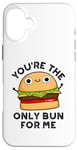 Coque pour iPhone 16 Plus Tu es le seul pain pour moi, jeu de mots amusant à hamburger