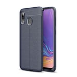 Samsung Galaxy A20/A30      Leather Texture Case    Navy