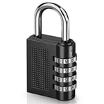 4 Digit Combination Padlock Heavy Duty Outdoor Lock Gym Travel Luggage Locker