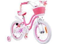 Royalbaby Royalbaby Barncykel Star Girl 16 Tum Korg Sidohjul Rb16g-1