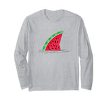 Watermelon Shark Fin Long Sleeve T-Shirt