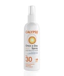 Calypso Once A Day Sun Protection Spray SPF30 | 8 Hours Sun Protection | Non Greasy | Water Resistant | 200ml, Transparent,package may vary