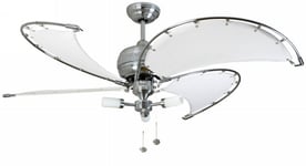 Fantasia Spinnaker 40inch. Ceiling Fan with Canvas Blade - Stainless Steel - 111351