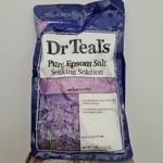 Dr Teal'S Pure Lavender Epsom Salts - Soaking Solution - 1.36Kg - New & Unopened