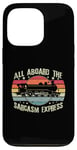 iPhone 13 Pro Retro Wagon Train Lover Model Train Railroad Conductor Funny Case