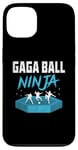 Coque pour iPhone 13 Jeu de handball Gaga Ball Ninja Dodgeball Dodge