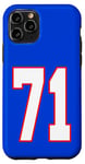 Coque pour iPhone 11 Pro Numéro 71 Football américain