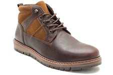 Thomas Crick Men's 'Huxley' Casual Leather Boots, Classic, Comfortable and Stylish, Great for Walking, Perfect with Any Outfit, Closet-Staple, Made with Leather (Wood)