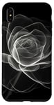 Coque pour iPhone XS Max Rose Minimalisme Abstrait Lignes Art Floral Nature