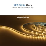 Détecteur de mouvement d'escalier avec contrôleur LED,veilleuse PIR,bande flexible,blanc chaud et froid,contrôle de l'éclairage des escaliers,DC 12V,24V,32 canaux - Type Warm White Strip