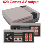 620 jeux AV Sortie - Mini Console de jeux vidéo rétro portable, 620 jeux classiques NES intégrés pour TV 4K,