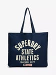 Superdry Tote Bag, Brown/Navy