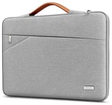 TECOOL 13 Inch Laptop Case Sleeve for MacBook Air 13 13.6 Inch M1 M2 M3 2018-2024, MacBook Pro 13 M1 M2 2016-2022, 13-inch iPad Air/Pro, Surface Pro 9/8/7/6/5/X Cover Protective Case, Grey