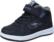 KangaROOS Garçon Unisex Kinder K-CPI Kalino Mid EV Basket, Jet Black/Steel Grey, 27 EU