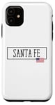 Coque pour iPhone 11 Santa Fe City, États-Unis, drapeau, État, voyages, États-Unis, Amérique, femmes, hommes