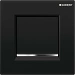 Geberit - Systèmes de chasse d'eau - Panneau de commande urinoir Type30, noir / chrome brillant 116.017.KM.1