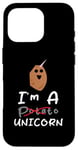 Coque pour iPhone 16 Pro Funny Potato I'm A Potato Unicorn Funny Patate Unicorn Memes