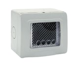 Porte d'enceinte autoportante étanche IP55 RAL 7035 avec membrane amovible 3 mo