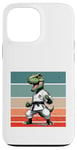 Coque pour iPhone 13 Pro Max T.Rex Karate Gi Ceintures noires Force de position puissante