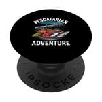 Pescatarian Adventure Ocean Food Lover PopSockets Adhesive PopGrip