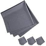 K&F Concept 4 Chiffons de Nettoyage en Kit 40,6 * 40,6 cm Gris Lavable pour Écran Smartphone Ipad Caméra Appareil Photo Objectif Filtre Lunette Bijoux Voiture