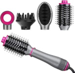 SevenPanda Hair Dryer Brush Hot Air Brush Set, Newest 4 in 1 Air Styler with Ha