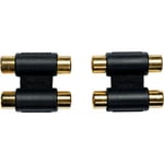 Adaptateur RCA Fem. 2 RCA Fem. - Lot de 2