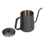 600ml 304 Stainless Steel PTFE Coffee Kettle New With Black Handle Narrow