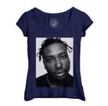 T-Shirt Femme Col Echancré Ol' Dirty Bastard Rapper Rap Hip Hop Photo 90's Wu Tang Clan