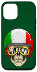 iPhone 12/12 Pro Made In Italy Cool Italian Flag Skull Illustration Graphic Case