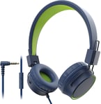 CCHKFEI Kids Headphones -Wired Headphones for Kids, Adjustable Headband Stereo Sound Foldable 85dB Safe Volume Limited Childrens Headphones for Children/Teens/Boys/Girls