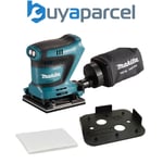 Makita DBO481Z 18v LXT 114mm 1/4 Sheet Finishing Cordless Palm Sander + Clamp