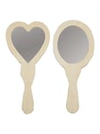 Creativ Company Decorate your Wooden Hand Mirror 2pcs.