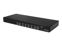 Startech.Com 8 Port 1U Rackmount Usb Kvm Switch Kit With Osd And Cables - Rack Mount Kvm - Vga Kvm Switch - 8 Port Kvm Switch (Sv831dusbuk) - Omkopplare För Tangentbord/Video/Mus - 8 X Kvm Port(S) - 1 Lokal Användare - Rackmonterbar - För P/N: Rk12o