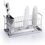 FurnitureXtra Stainless Steel Dish Drainer with Tray and Cutlery Holder(Plate Drainer)