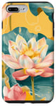 Coque pour iPhone 7 Plus/8 Plus Jaune Pop Art Imprimé Animal Fleur Lotus Éléments Célestes