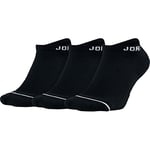 Nike U J Everyday Max NS 3PR Chaussettes Mixte Adulte, Black/Black/Black, FR : S (Taille Fabricant : S)