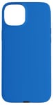 Coque pour iPhone 15 Plus Couleur bleu denim simple