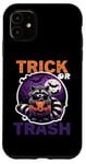 Coque pour iPhone 11 Trick or rather Trash, Costume drôle de raton laveur 2024 Halloween