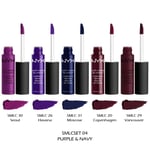 1 NYX Soft Matte Lip Cream Lipstick Set - Full size "SMLCSET04 - Purple & Navy"