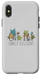 Coque pour iPhone X/XS Cat Tax Family Discount Médias sociaux Tendance Mème