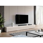 TV-Kommode bargo 300 cm Lowboard mit led Anthrazit - Furnix