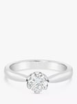 Milton & Humble Jewellery Pre-Loved 18ct White Gold Round Solitaire Diamond Ring