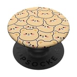 Smiling Bear Heads Design PopSockets Swappable PopGrip