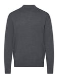 Calvin Klein Merino Mini Mock Neck Sweater Grå